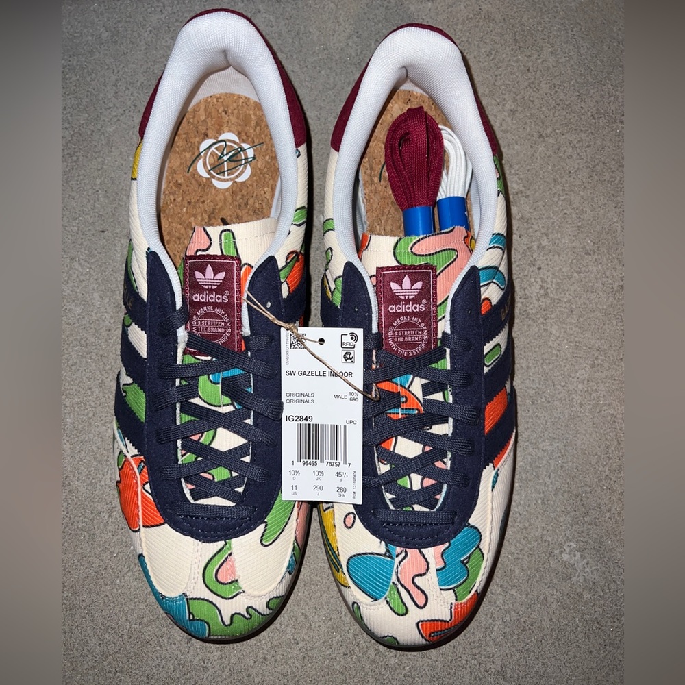 NIB & NWT Sean Wotherspoon Adidas Gazelle  Kaleidoscopic Lens' Sneakers Size 11
